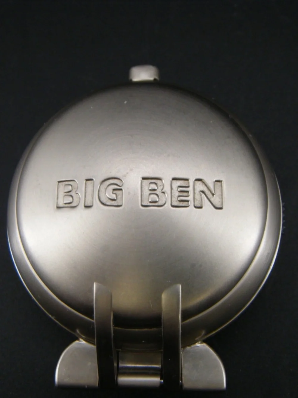 Retro Big Ben Quartz Travel Alarm Clock Pocket Watch Style Folding Silver Case